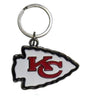 Kansas City Chiefs Chrome Logo Cut Keychain - Siskiyou