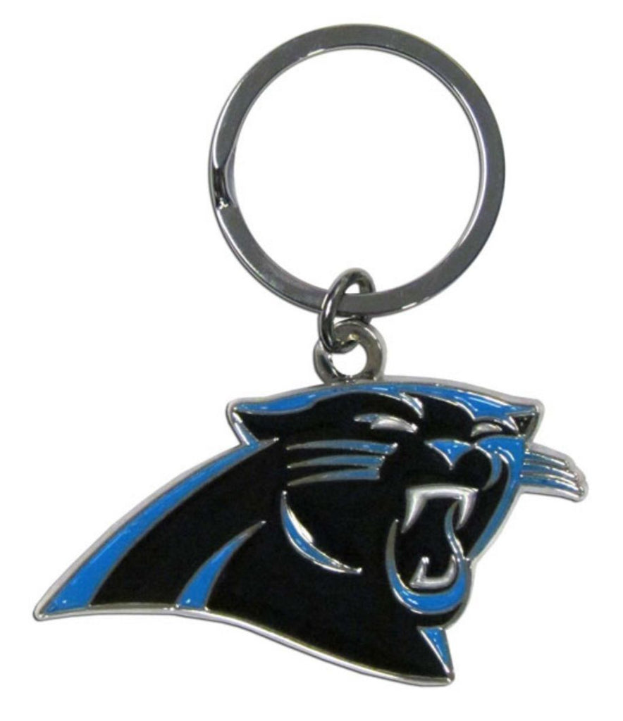 Carolina Panthers Chrome Logo Cut Keychain - Siskiyou