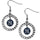 New York Yankees Earrings Hoop Rhinestone CO - Siskiyou