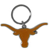 Texas Longhorns Chrome Logo Cut Keychain - Siskiyou