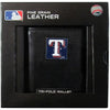 Texas Rangers Wallet Leather Trifold Wallet - Siskiyou