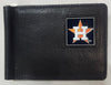 Houston Astros Wallet Leather Billfold Clip Wallet - Siskiyou