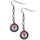 Texas Rangers Earrings Fish Hook Post Style CO - Siskiyou