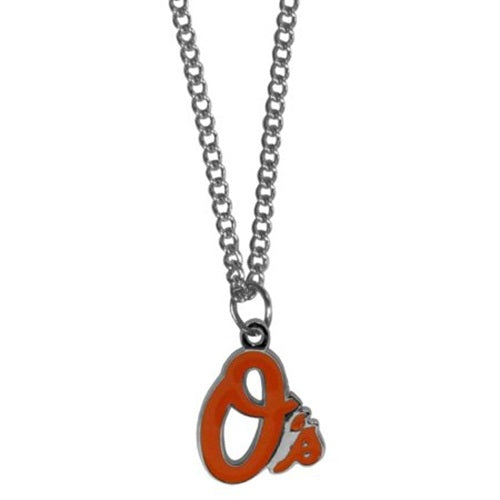 Baltimore Orioles Necklace Chain Small Pendant - Siskiyou