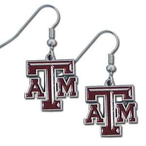 Texas A&M Aggies Earrings Dangle Style - 0.25