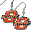 Oklahoma State Cowboys Earrings Dangle Style - Siskiyou