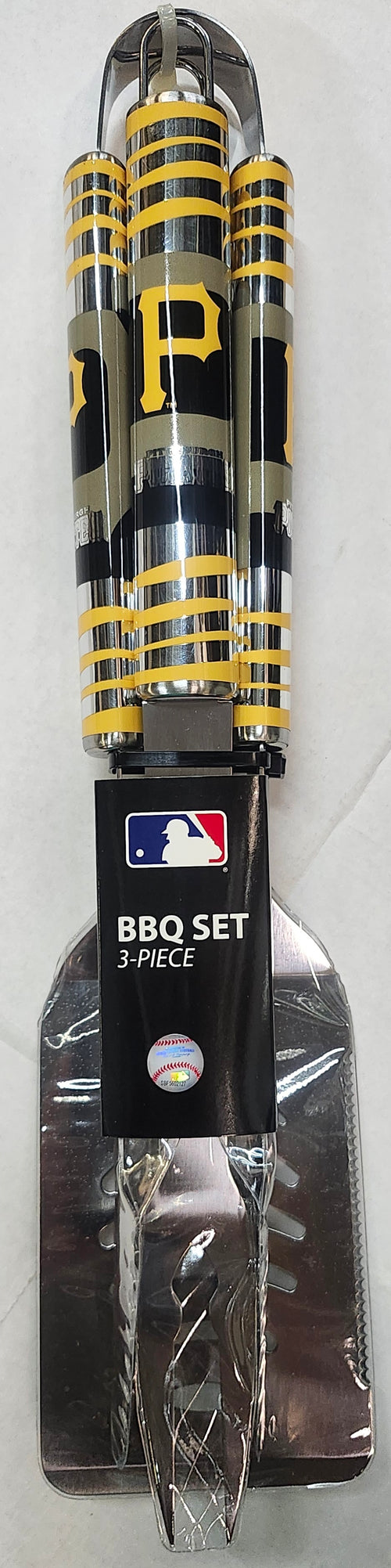 Pittsburgh Pirates Utensil Set Grilling BBQ Stainless Steel 3 Piece CO - Siskiyou