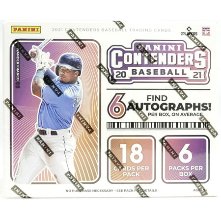 2021 PANINI CONTENDERS BASEBALL HOBBY BOX - 6 Packs 18 Cards per Pack