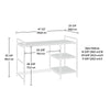 Iron City Desk, Checked Oak - Sauder