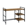 Iron City Desk, Checked Oak - Sauder