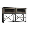 Steel River Large Hutch  Carbon Oak - Sauder