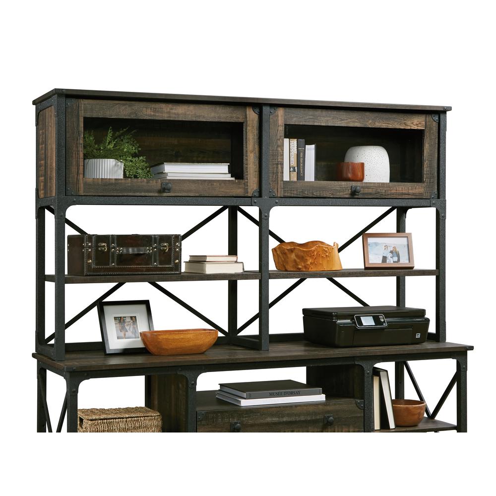 Steel River Large Hutch  Carbon Oak - Sauder