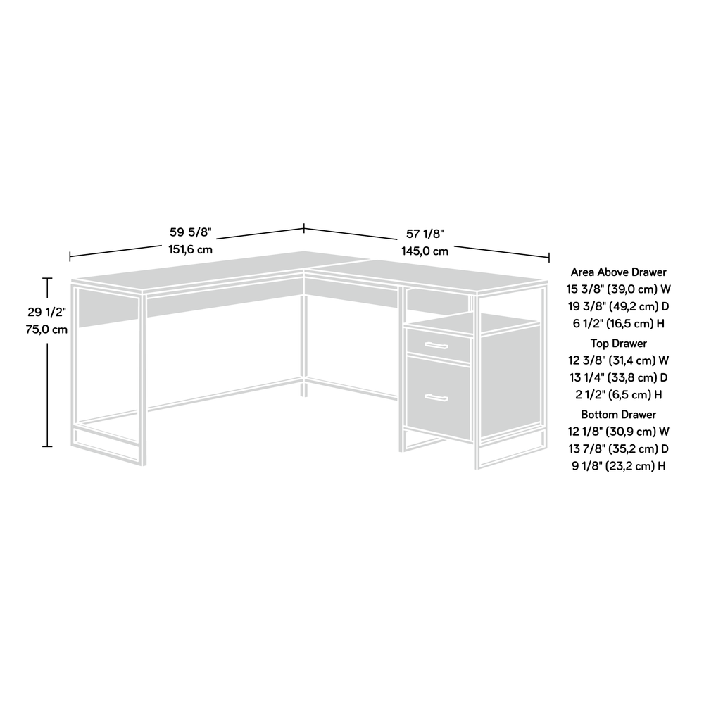 Tremont Row L Desk Sm - Sauder