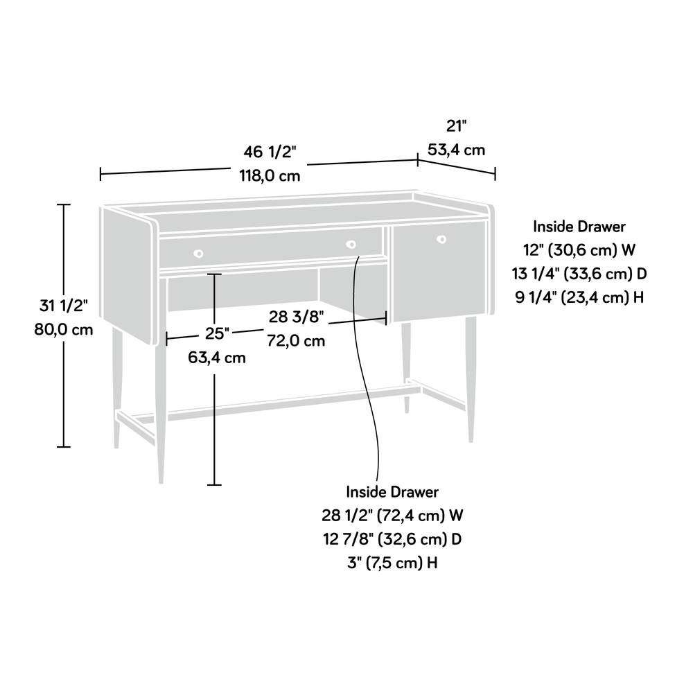 Harvey Park Writing Desk Ja - Sauder