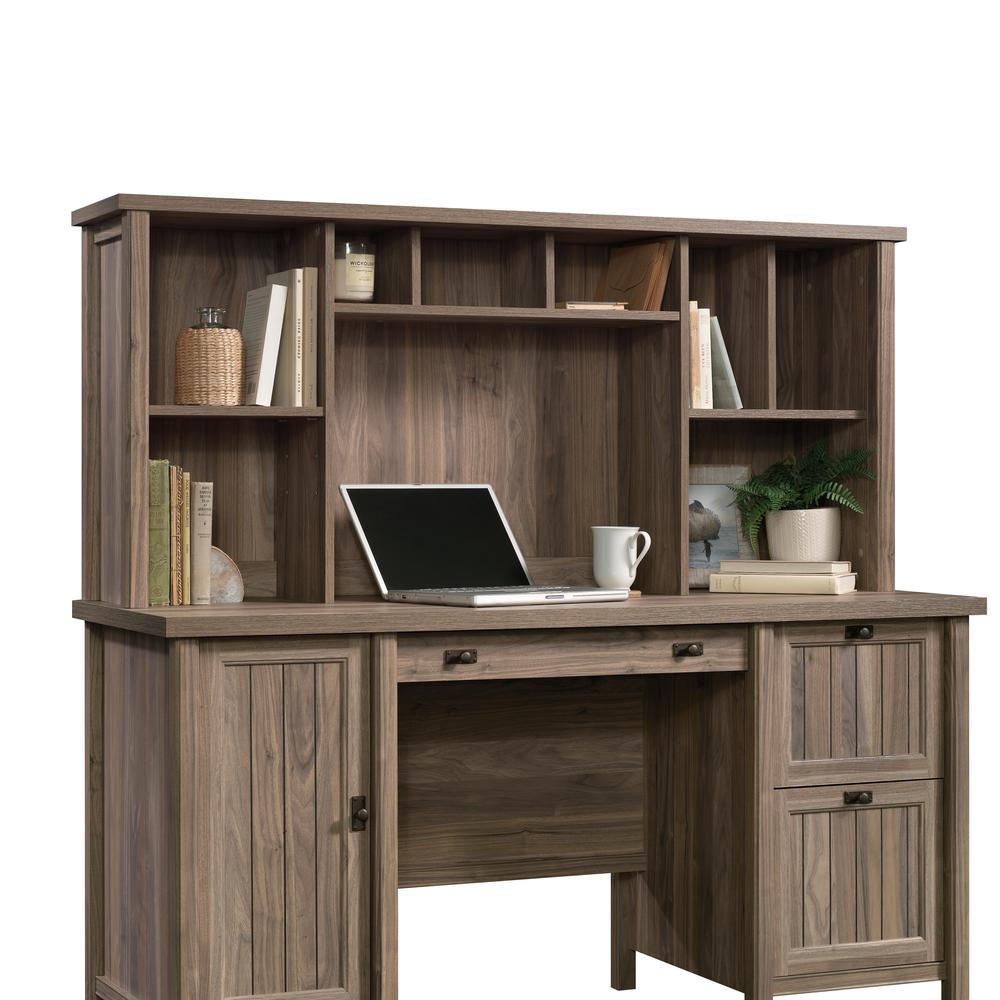 Costa Computer Hutch Washed Walnut - Sauder