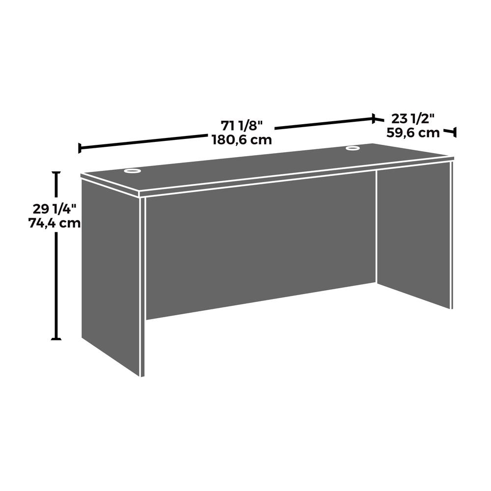 Affirm 72 X 24 Shl 3 Drw Ped Ste Classic Cherry - Sauder