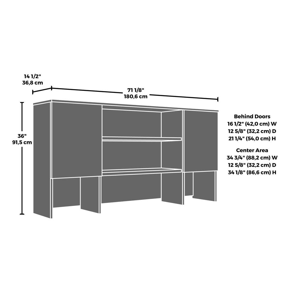 Affirm 72x30 Shell & 72'' Hutch Ste Classic Cherry - Sauder