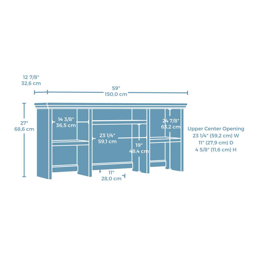 Mason Peak Computer Hutch Prime Oak - Sauder