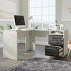 Vista Key L-Desk Pearl Wh/Misted Elm - Sauder