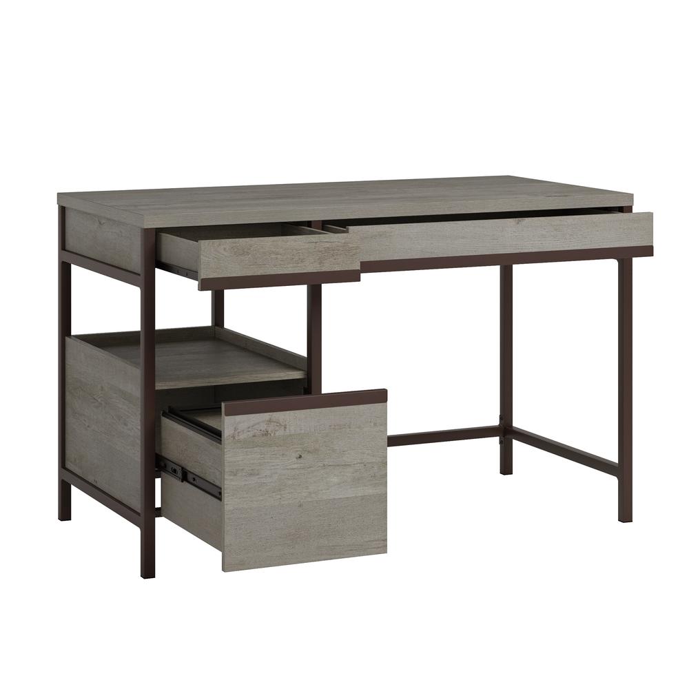 Manhattan Gate Single Ped Desk Moa - Sauder