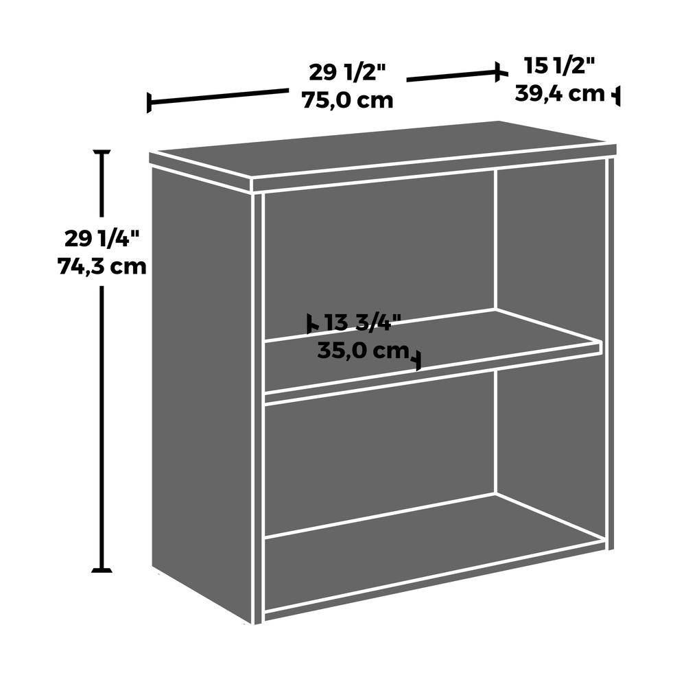 Affirm 2 Shelf Bookcase Classic Cherry - Sauder