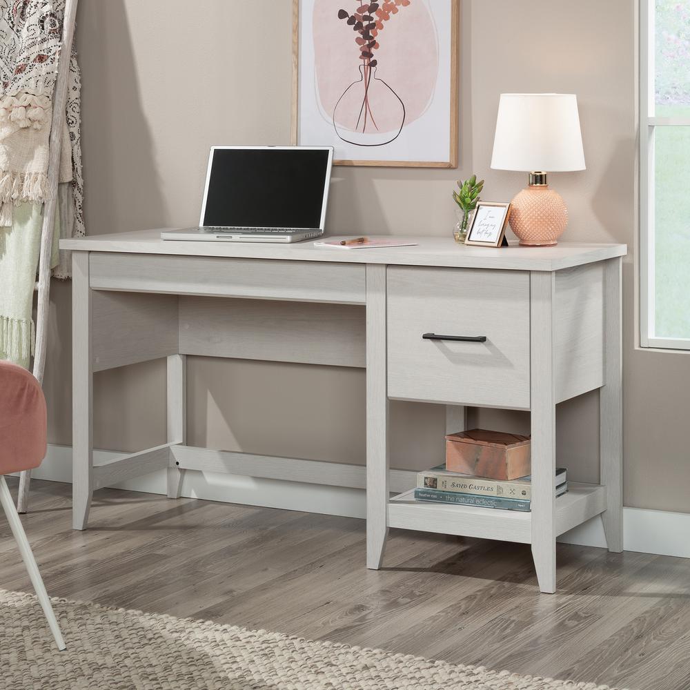 Summit Station Desk Glacier Oak - Sauder