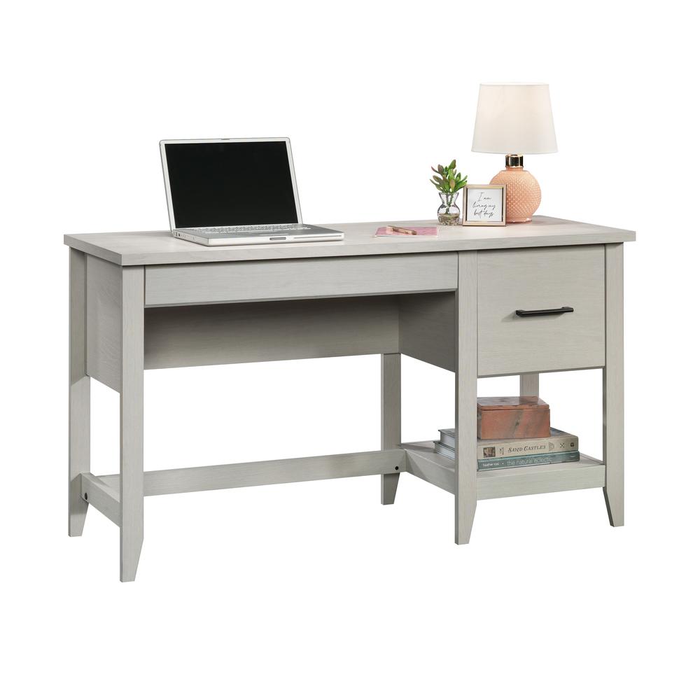 Summit Station Desk Glacier Oak - Sauder