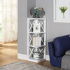 Oxford 3 Tier Corner Bookcase - Convience Concept, Inc.