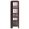 3-Shelf Folding Stackable Bookcase 27.5'' Wide-Espresso - Casual Home