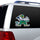 Notre Dame Fighting Irish Window Film 12 Inch Die Cut -