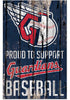 Cleveland Guardians Sign 11x17 Wood Proud to Support Design - WinCraft