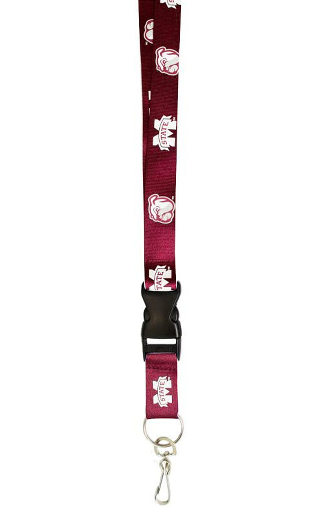 Mississippi State Bulldogs Lanyard Breakaway with Key Ring Style - Special Order - Pro Specialties Group
