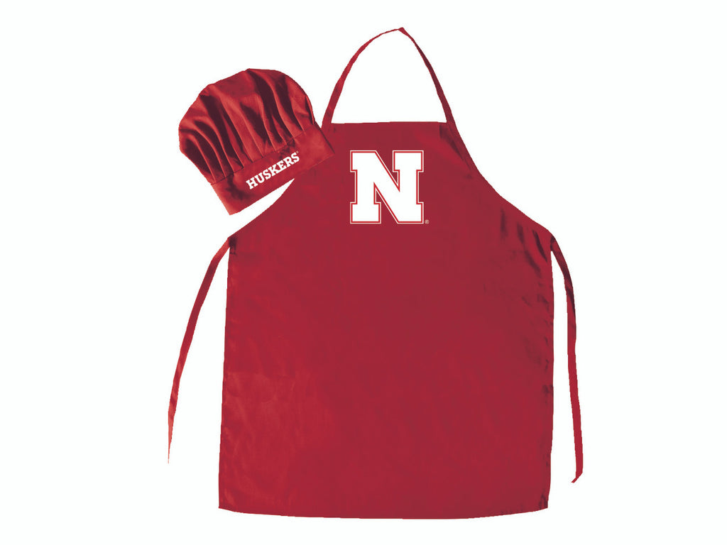 Nebraska Cornhuskers Apron and Chef Hat Set - Pro Specialties Group