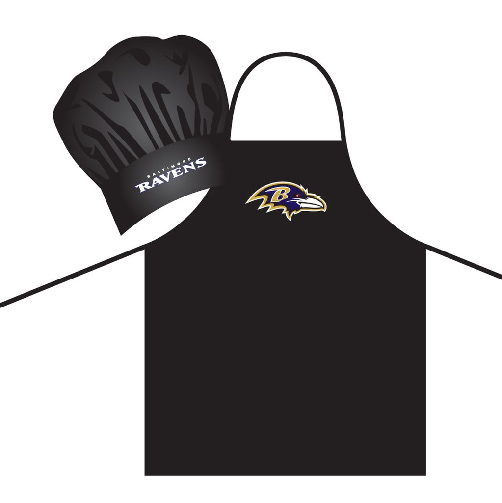 Baltimore Ravens Apron and Chef Hat Set - Pro Specialties Group