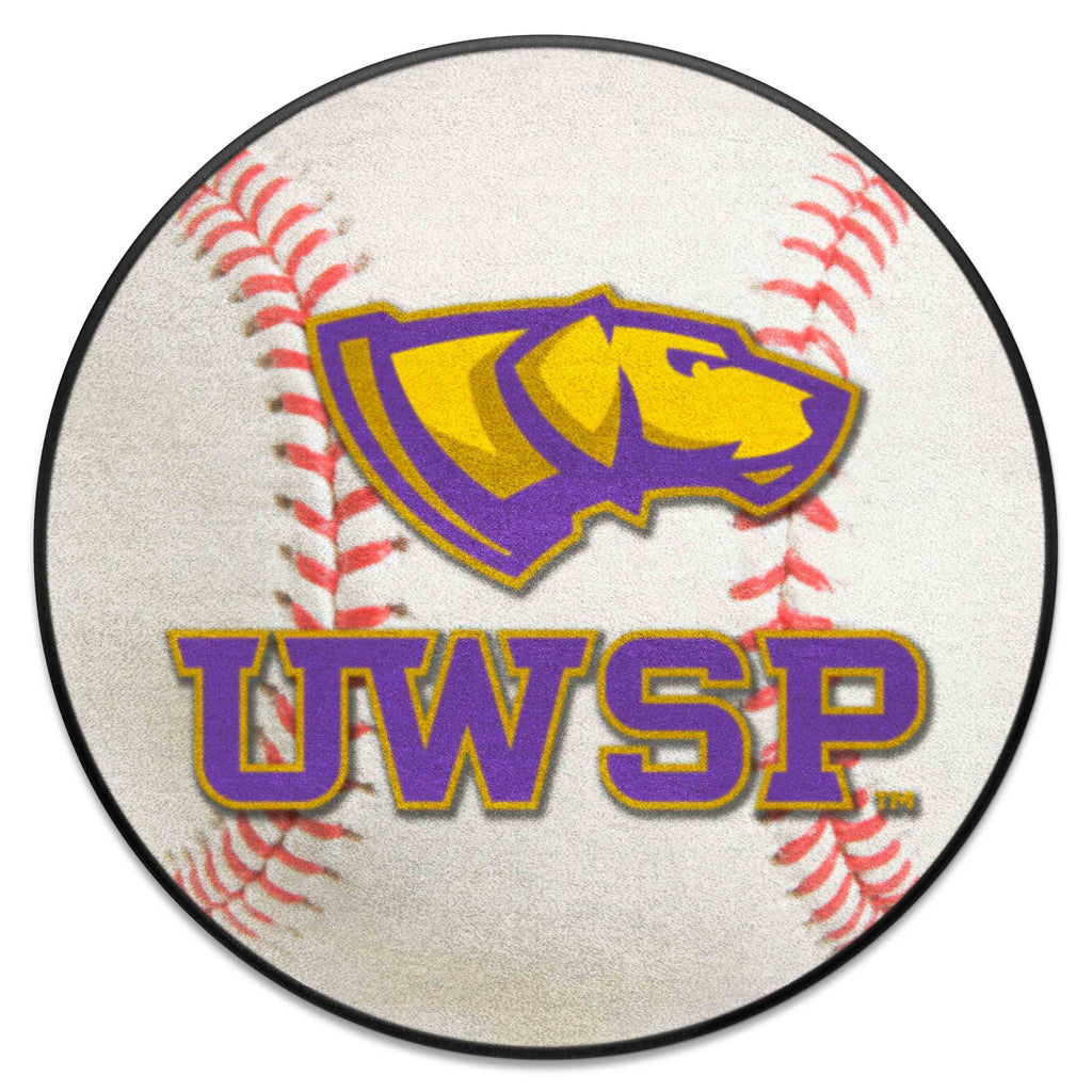 Fanmats - University of Wisconsin-Stevens Point Baseball Mat 27'' diameter