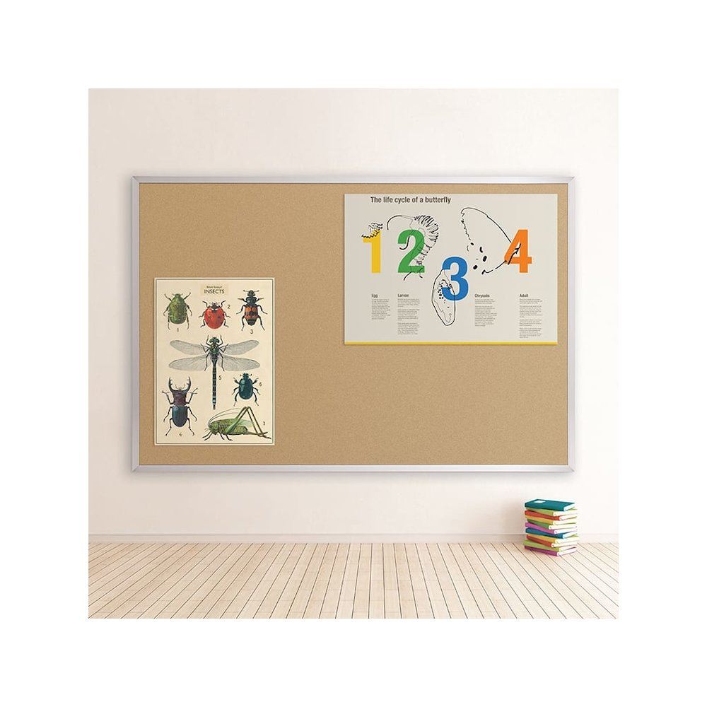 Valu-Tak Tackboard - Aluminum Trim - 4 X 12 - Best-Rite