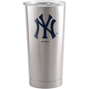New York Yankees Travel Tumbler 20oz Ultra Silver -