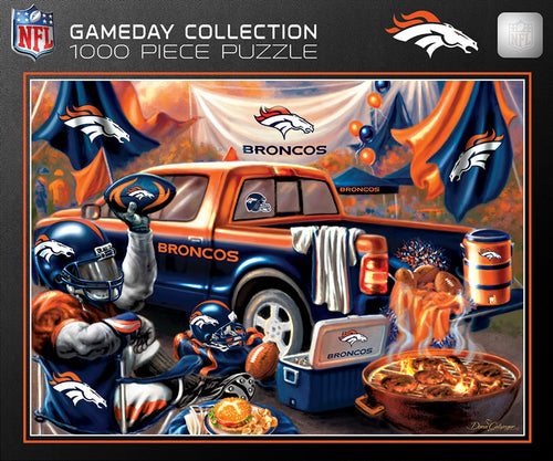 Denver Broncos Puzzle 1000 Piece Gameday Design - Masterpieces Puzzle Company