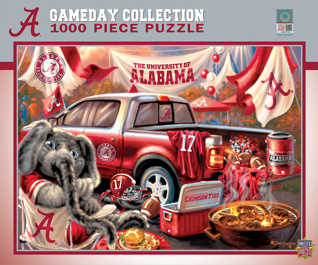 Alabama Crimson Tide Puzzle 1000 Piece Gameday Design - Masterpieces Puzzle Company