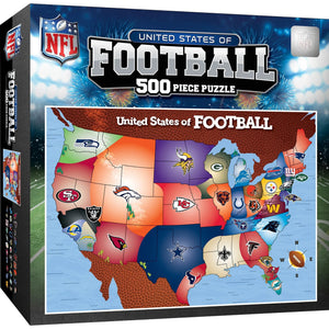 NFL Football Map Puzzle 500 Piece - Masterpieces Puzzle Company