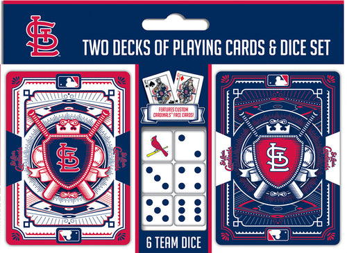 St. Louis Cardinals Playing Cards and Dice Set - Masterpieces Puzzle Company