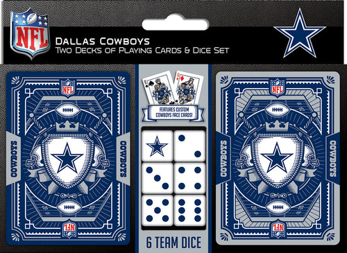 Dallas Cowboys Playing Cards and Dice Set - Masterpieces Puzzle Company