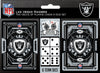 Las Vegas Raiders Playing Cards and Dice Set - Masterpieces Puzzle Company