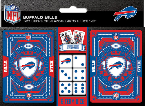 Buffalo Bills Playing Cards and Dice Set - 1