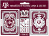 Texas A&M Aggies Playing Cards and Dice Set - Masterpieces Puzzle Company