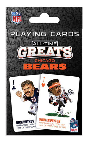 Chicago Bears Playing Cards All-Time Greats - Masterpieces Puzzle Company