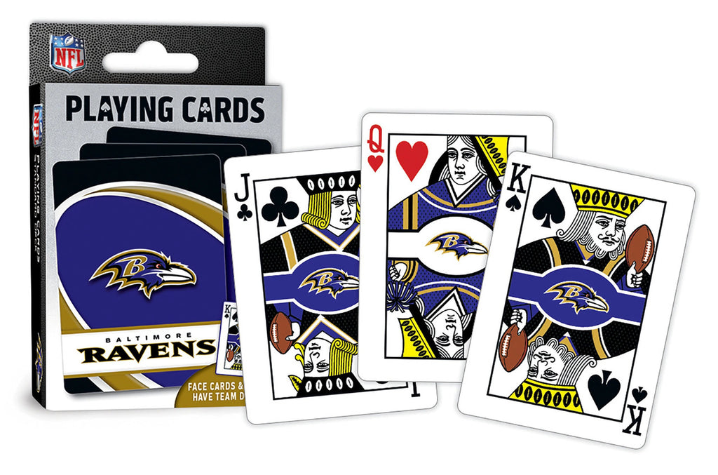 Baltimore Ravens Playing Cards Logo - Masterpieces Puzzle Company