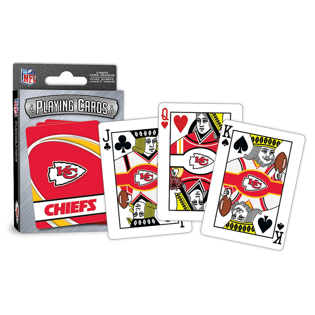 Kansas City Chiefs Playing Cards Logo - Masterpieces Puzzle Company