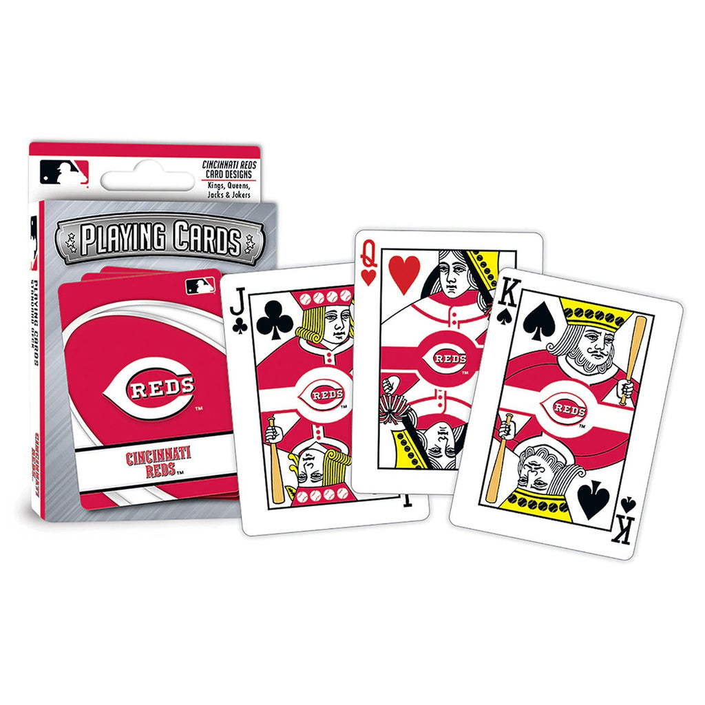 Cincinnati Reds Playing Cards Logo - Masterpieces Puzzle Company