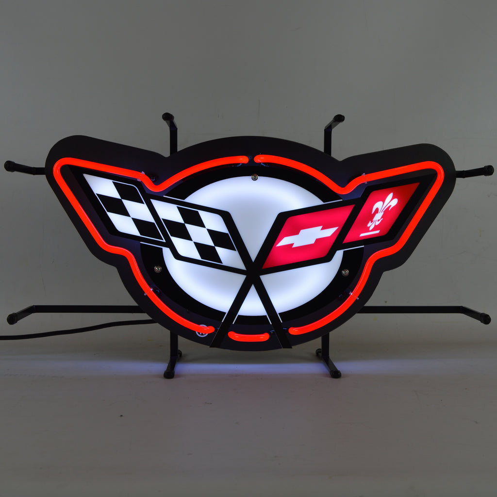 Corvette C5 Neon Sign With Backing